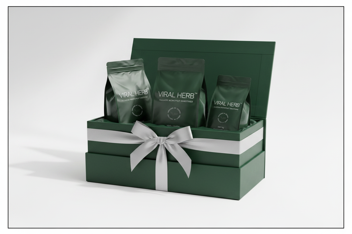 Viral Herb sweetener gift set three pack premium box